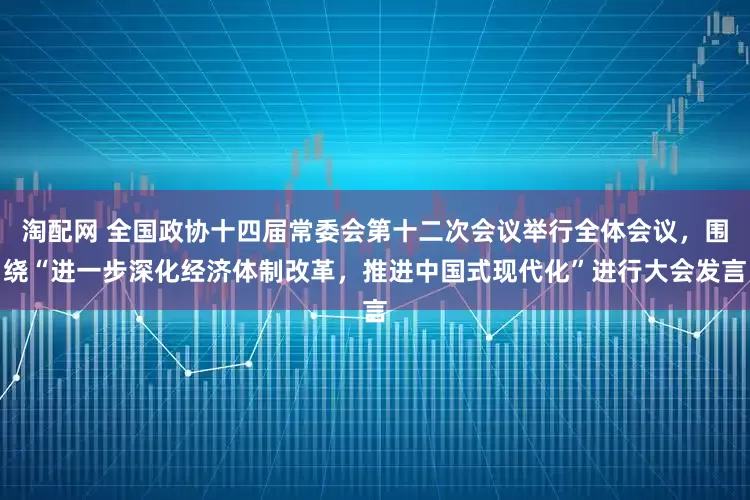 淘配网 全国政协十四届常委会第十二次会议举行全体会议，围绕“进一步深化经济体制改革，推进中国式现代化”进行大会发言